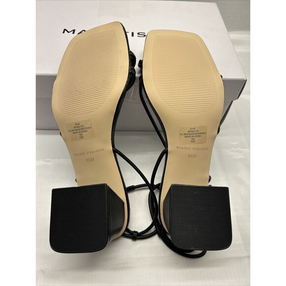 Marc Fisher Malyn Sandal Womens Black Size 8.5M New in Box - Picture 8 of 11